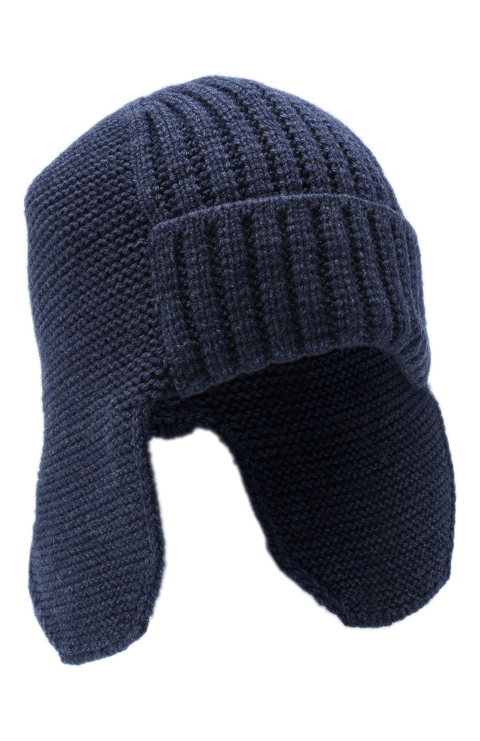 Мужская шапка-ушанка bright CANOE синего цвета, арт. 3447923 | Фото 1 (Материал: Текстиль, Шерсть, Синтетический материал; Кросс-КТ: Трикотаж)