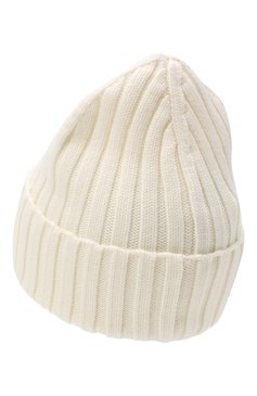 Женская шерстяная шапка MONCLER белого цвета, арт. F2-093-9Z708-00-A9327 | Фото 2 (Материал: Текстиль, Шерсть)