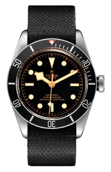 Мужские часы black bay TUDOR бесцветного цвета, арт. 79230N/FABRIC/BLACK | Фото 1 (Материал корпуса: Сталь; Цвет циферблата: Чёрный; Механизм: Автомат)