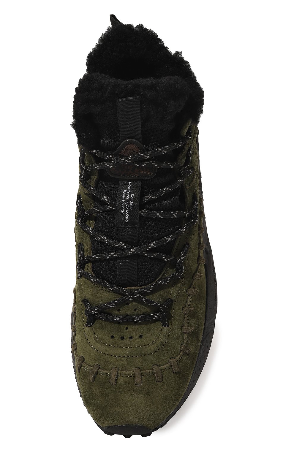 Мужские комбинированные кроссовки FLOWER MOUNTAIN хаки цвета, арт. 0012017022.02 | Фото 6 (Материал внешний: Кожа; Материал утеплителя: Натуральный мех; Стили: Классический; Материал внутренний: Текстиль)