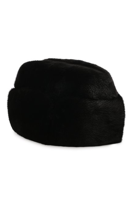 Мужская шапка из меха норки FURLAND черного цвета, арт. 0010300110147600000 | Фото 2 (Материал: Натуральный мех)