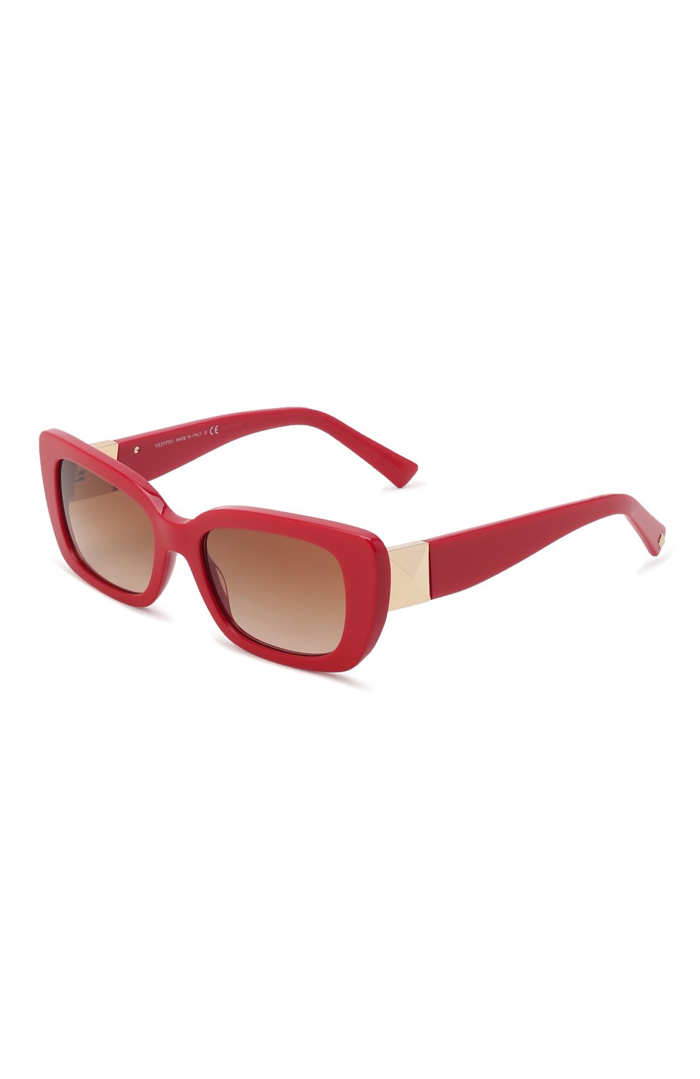 Женские солнцезащитные очки VALENTINO красного цвета, арт. 4096-511013 | Фото 1 (Региональные ограничения белый список (Axapta Mercury): RU; Тип очков: С/з; Оптика Гендер: оптика-женское; Очки форма: Прямоугольные)