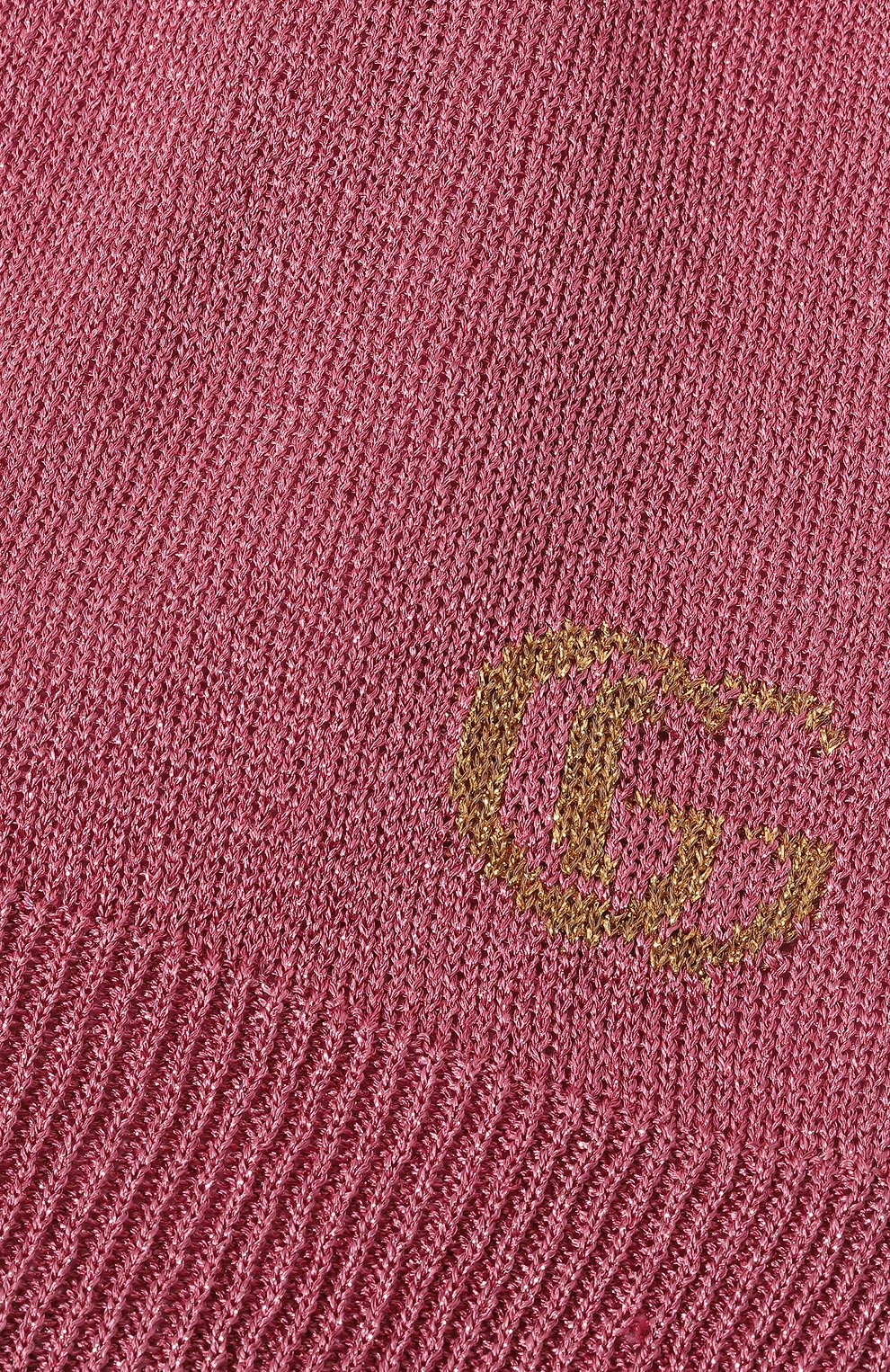 Женская шапка из вискозы GUCCI розового цвета, арт. 677822 3GAEK | Фото 4 (Материал: Текстиль, Вискоза; Материал сплава: Проставлено; Нос: Не проставлено)