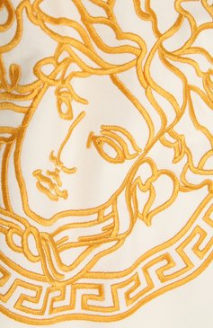 Детского хлопковое одеяло VERSACE золотого цвета, арт. 1000092/1A00240 | Фото 2 (Региональные ограничения белый список (Axapta Mercury): RU)