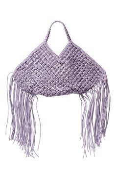 Женская сумка woven basket large YUZEFI сиреневого цвета, арт. YUZRS22-LW-033 | Фото 6 (Сумки-технические: Сумки top-handle; Материал: Текстиль; Размер: large)