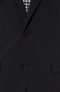 Мужская куртка DUNO темно-синего цвета, арт. C0MB0 H00D/TREVI | Фото 5 (Кро сс-КТ: Куртка, Ветровка; Рукава: Длинные; Материал внешний: Синтетический материал; Материал сплава: Проставлено; Материал подклада: Синтетический материал; Драгоценные камни: Проставлено; Длина (верхняя одежда): Короткие; Стили: Кэжуэл)