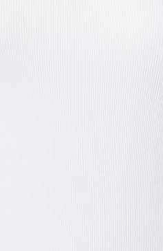 Женский хлопковый топ ROHE белого цвета, арт. 407-22-111 | Фото 5 (Длина (для топов): Стандартные; Материал сплава: Проставлено; Материал внешний: Хлопок; Драгоценные камни: Проставлено; Стили: Кэжуэл)