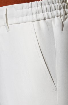 Мужские брюки из хлопка и льна BERWICH белого цвета, арт. SPIAGGIA/1/SB1534 | Фото 5 (Случай: Повседневный; Материал внешний: Хлопок, Лен; Стили: Кэжуэл)