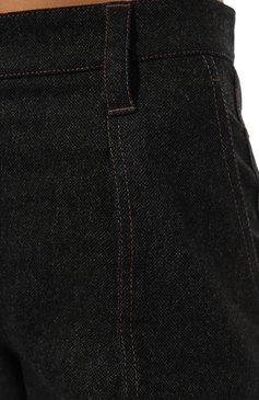 Женские брюки из шерсти и кашемира BRUNELLO CUCINELLI темно-синего цвета, арт. MB104B1258 | Фото 5 (Материал внешний: Шерсть; Длина (брюки, джинсы): Стандартные; Женское Кросс-КТ: Брюки-одежда; Силуэт Ж (брюки и джинсы): Прямые; Материал сплава: Проставлено; Драгоценные камни: Проставлено; Стили: Кэжуэл)