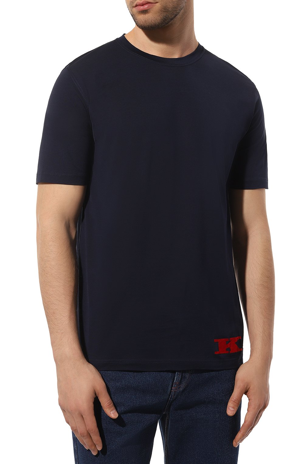 Хлопковая футболка Kiton  UK1367 Фото 3