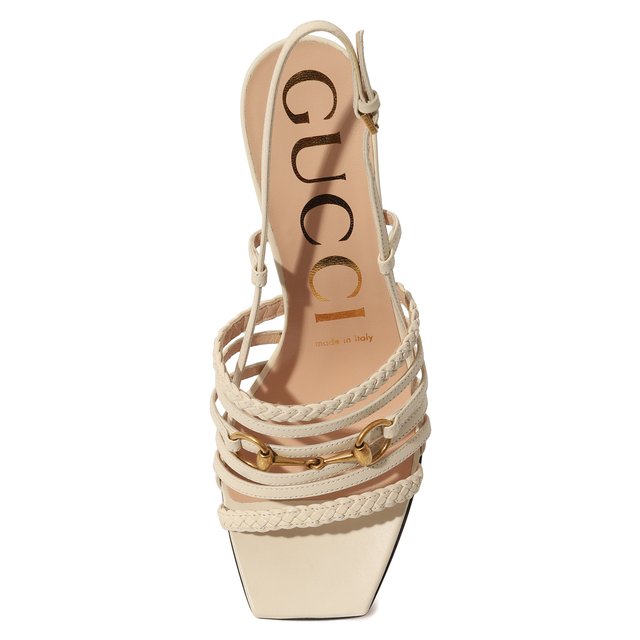 фото Кожаные босоножки gucci