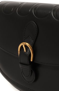 Женская сумка GUCCI черного цвета, арт. 675923 UD0FT | Фото 3 (Сумки-технические: Сумки через плечо; Размер: medium; Материал: Натуральная кожа; Ремень/цепочка: На ремешке)