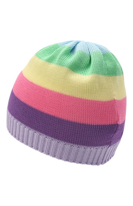 Детского хлопковая шапка CATYA разноцветного цвета, арт. 216153 | Фото 2 (Материал: Текстиль, Хлопок)