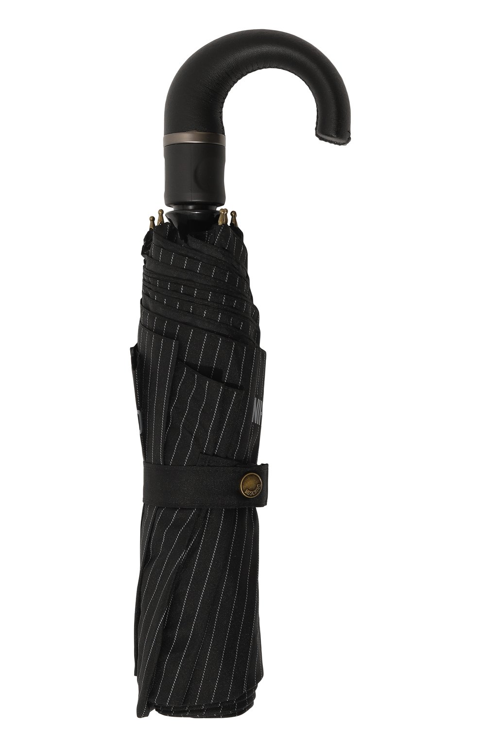 Мужской зонт MOSCHINO черного цвета, арт. 8509 T0PLESS | Фото 4 (Материал: Текстиль, Синтетический материал, Металл)