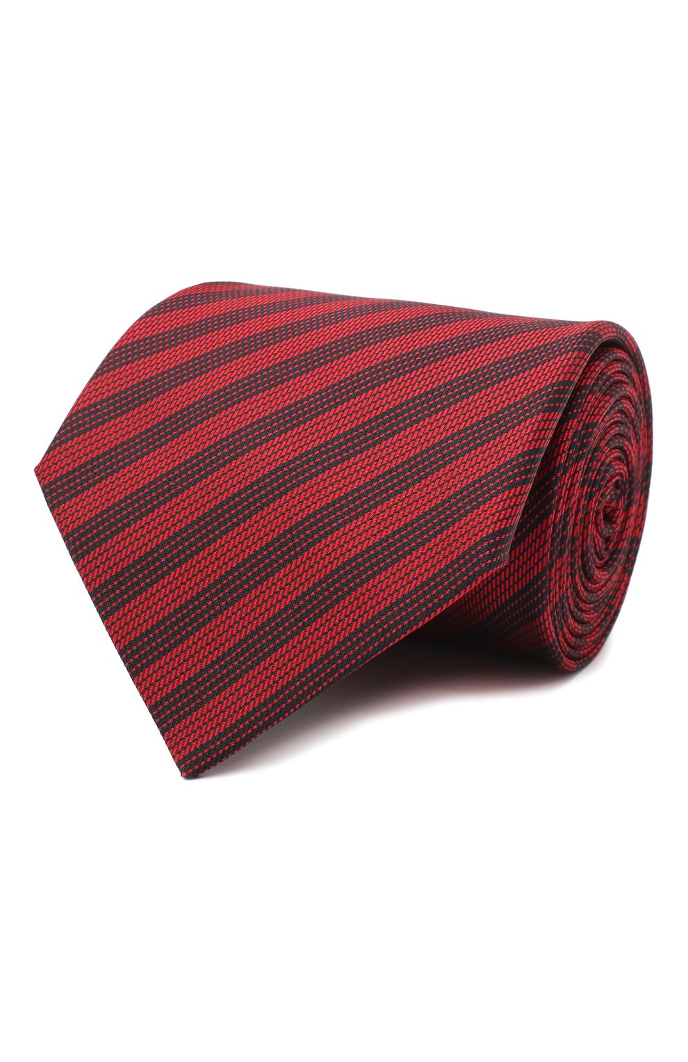 Мужской шелковый галстук LANVIN красного цвета, арт. 3166/TIE | Фото 1 (Принт: С принтом; Материал: Текстиль, Шелк)