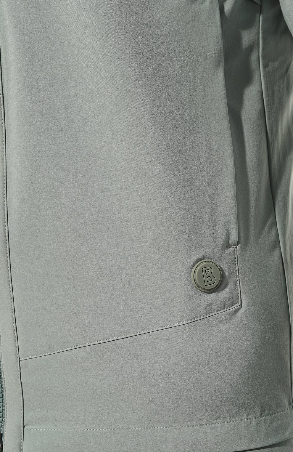 Мужская куртка BOGNER светло-зеленого цвета, арт. 81107268 | Фото 5 (Кросс-КТ: Куртка, Ветровка; Рукава: Длинные; М атериал внешний: Синтетический материал; Длина (верхняя одежда): Короткие; Стили: Кэжуэл)
