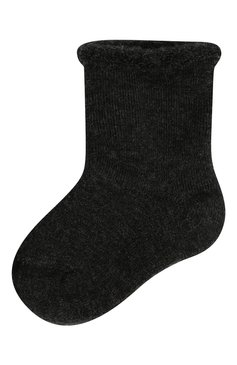 Детские шерстяные носки WOOL&COTTON черного цвета, арт. NPML | Фото 1 (Материал: Текстиль, Шерсть)