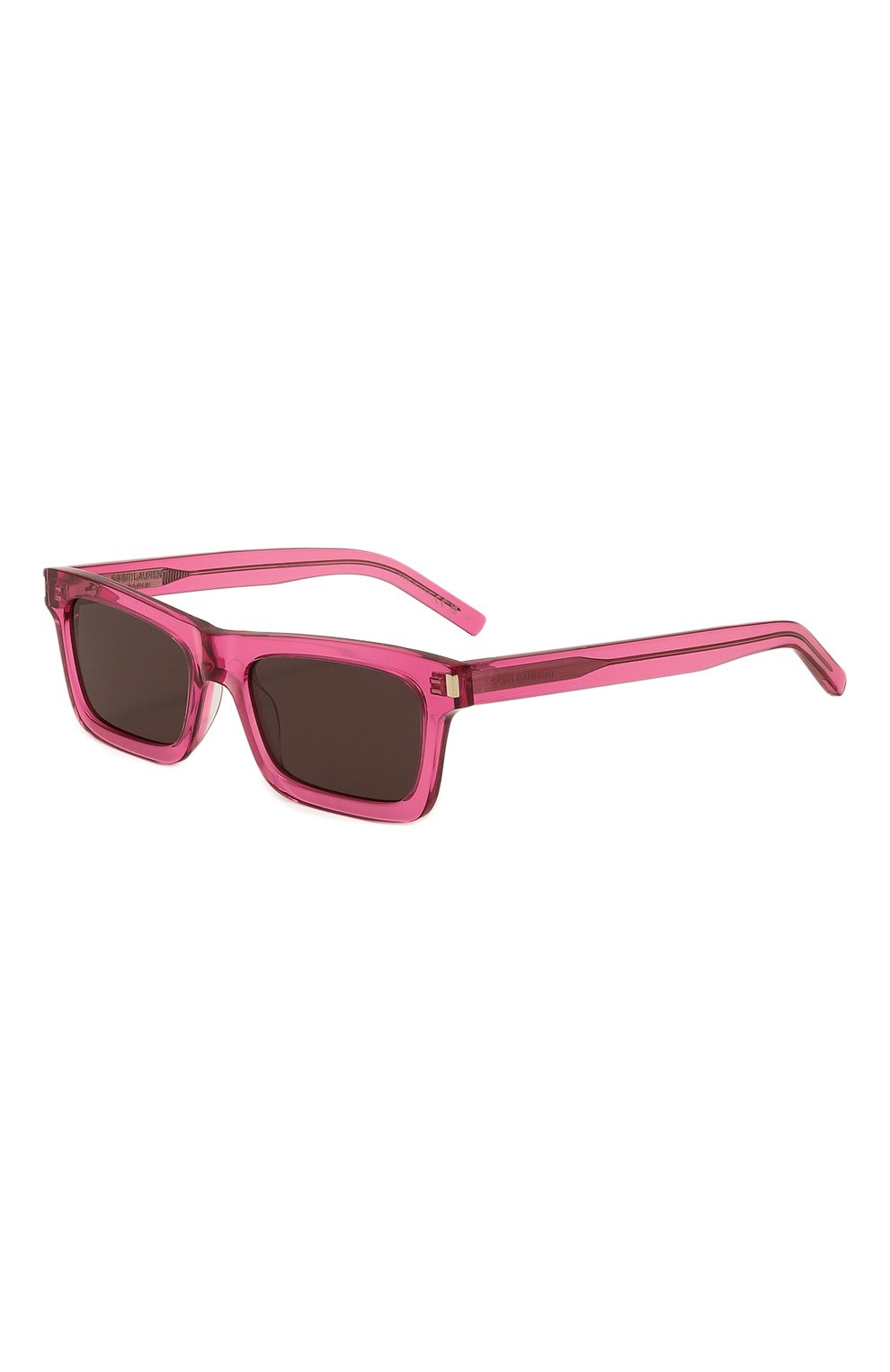 Женские солнцезащитные очки SAINT LAURENT розового цвета, арт. SL 461 BETTY 018 | Фото 1 (Материал: Пластик; Тип очков: С/з; Оптика Гендер: оптика-женское; Очки форма: Прямоугольные)
