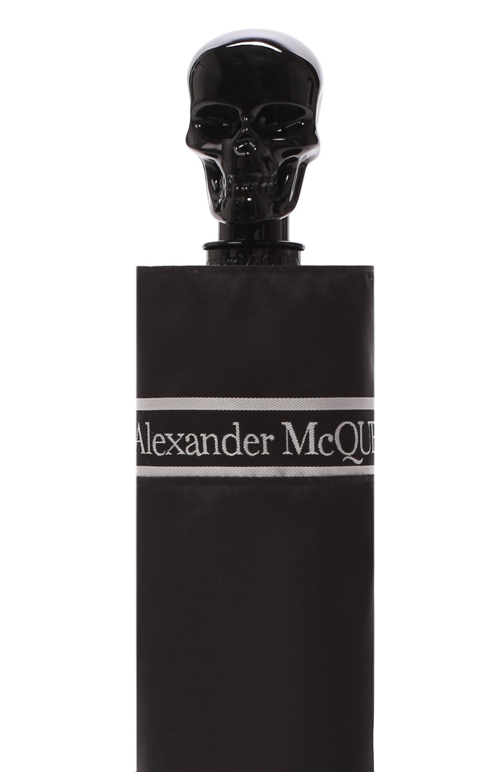 Мужской складной зонт ALEXANDER MCQUEEN черного цвета, арт. 557708/4A37Q | Фото 5 (Материал: Текстиль, Синтетический материал; Статус проверки: Проверена категория)