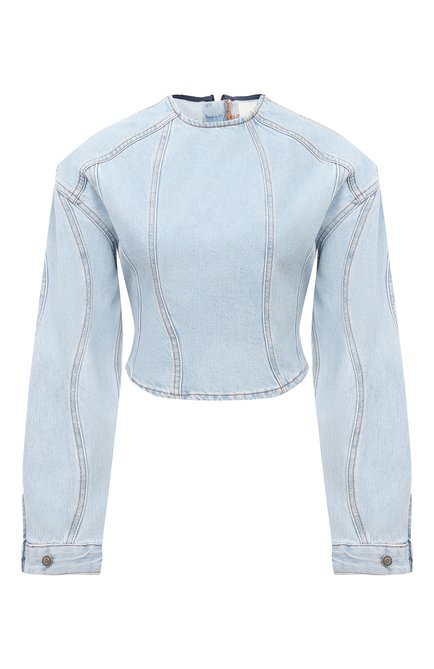 Женская джинсовый топ HAIKURE голубого цвета по цене 34600 руб., арт. HEW06072DF095L0815 | Фото 1