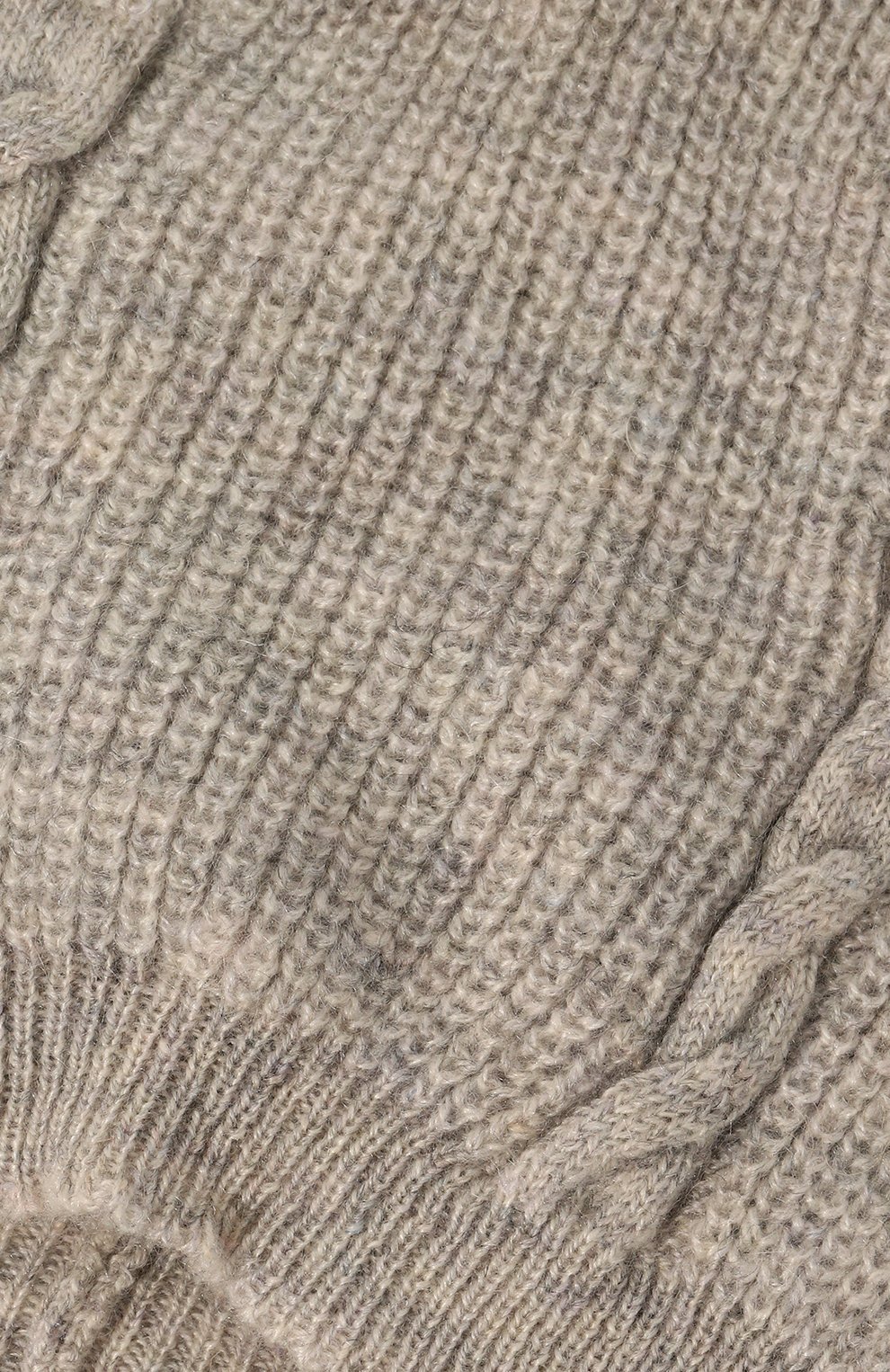 Детского кашемир овая шапка BABY T серого цвета, арт. 23AIC804CUP | Фото 3 (Материал: Текстиль, Кашемир, Шерсть; Материал сплава: Проставлено; Нос: Не проставлено)