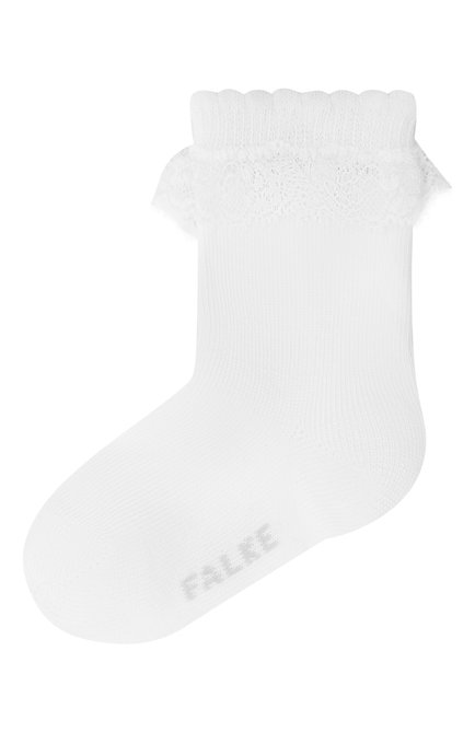Детские хлопковые носки FALKE белого цвета, арт. 12121. | Фото 1