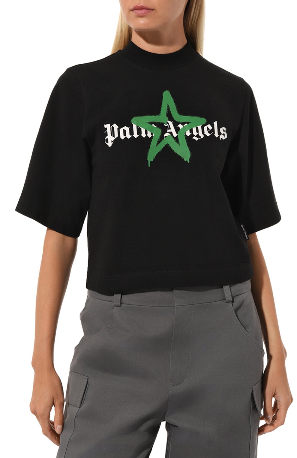 Хлопковая футболка Palm Angels  PWAA020C99JER0151055 Фото 3