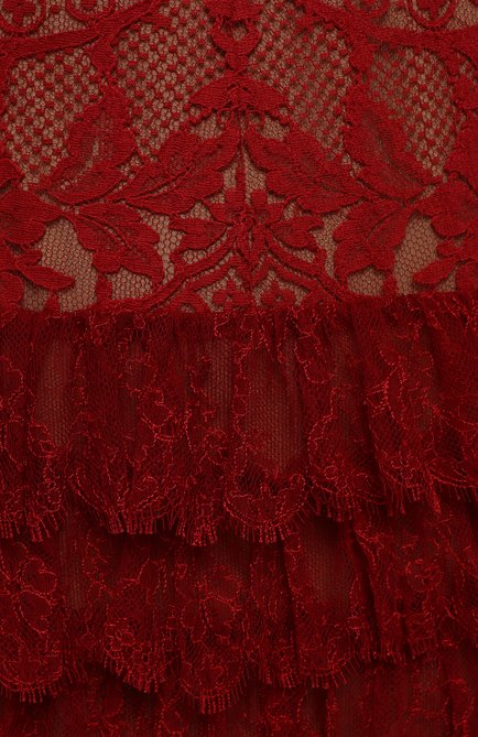 Женское шелковое платье ALEXANDER MCQUEEN красного цвета, арт. 405250/QFE36 | Фото 2 (Рукава: Без рукавов; Материал внешний: Хлопок, Шелк; Материал подклада: Синтетический материал)
