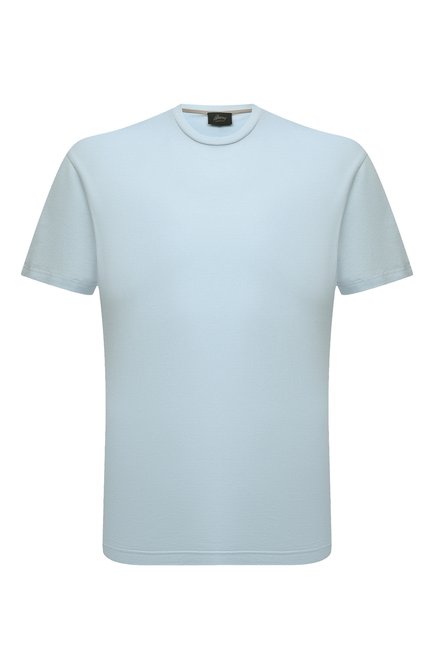 Мужская хлопковая футболка BRIONI светло-голубого цвета по цене 43200 руб., арт. UJLA0L/P1613 | Фото 1