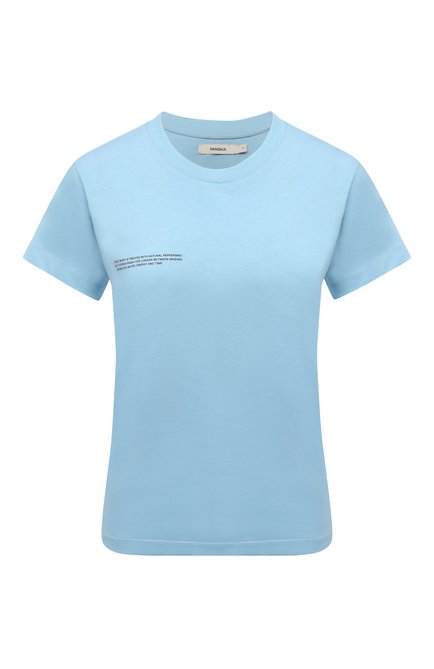 Мужского хлопковая футболка PANGAIA голубого цвета по цене 6450 руб., арт. 20JTF11-011-JM001 | Фото 1