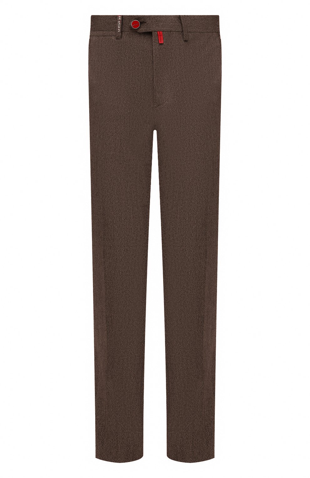 Мужские брюки из шерсти и кашемира KITON коричневого цвета, арт. UFPP79K0121A | Фото 1 (Материал внешний: Шерсть; Длина (брюки, джинсы): Стандартные; Случай: Повседневный; Региональные ограничения белый список (Axapta Mercury): RU; Материал сплава: Проставлен�о; Драгоценные камни: Проставлено; Материал подклада: Купро; Стили: Кэжуэл)