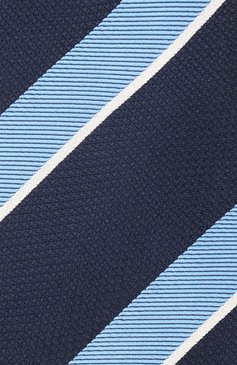 Мужской шелковый галстук VAN LAACK темно-синего цвета, арт. LER0Y/K04059 | Фото 3 (Принт: С принтом; Материал: Текстиль, Шелк)