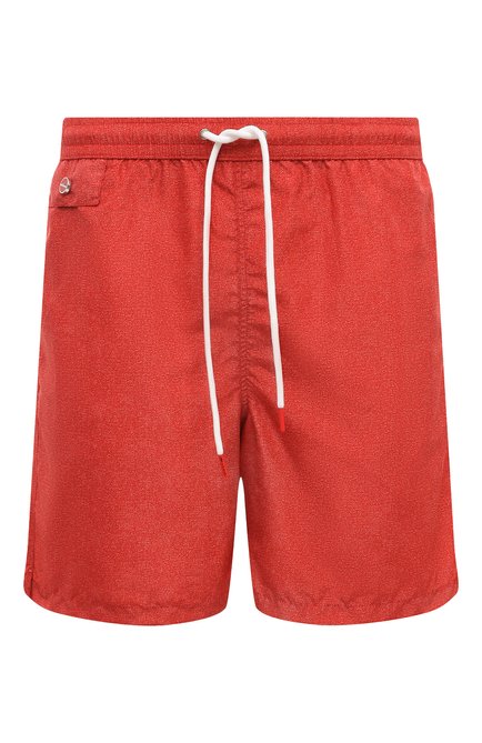 Мужские плавки-шорты KITON красного цвета, арт. UC0M5CK0709D | Фото 1 (Нос: Не проставлено; Материал внешний: Синтетический материал; Материал сплава: Проставлено)