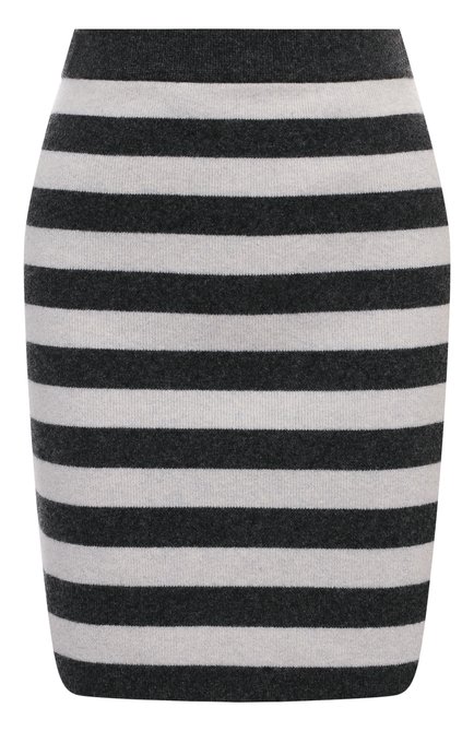 Женская шерстяная юбка KENZO черно-белого цвета по цене 23650 руб., арт. FB52JU5403AE | Фото 1
