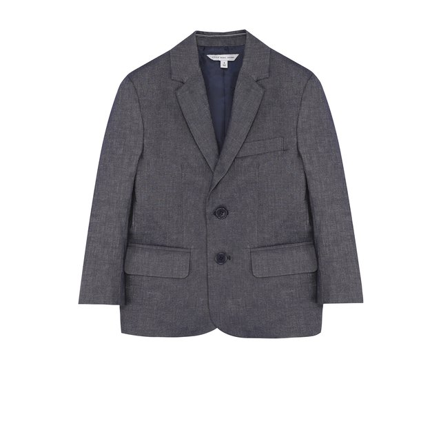 Однобортный пиджак из смеси хлопка и льна MARC JACOBS (THE)