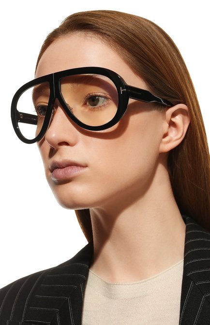 Женские солнцезащитные очки TOM FORD черного цвета, арт. TF836 001 | Фото 2 (Тип очков: С/з; Кросс-КТ: С/з-унисекс; Оптика Гендер: оптика-унисекс; Очки форма: Авиаторы)