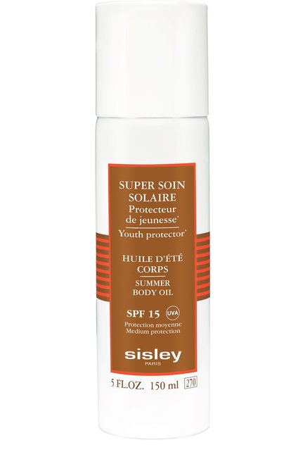 Солнцезащитное масло для тела spf15 (150ml) SISLEY бесцветного цвета, арт. 168803 | Фото 1 (Статус проверки: Проверена категория)