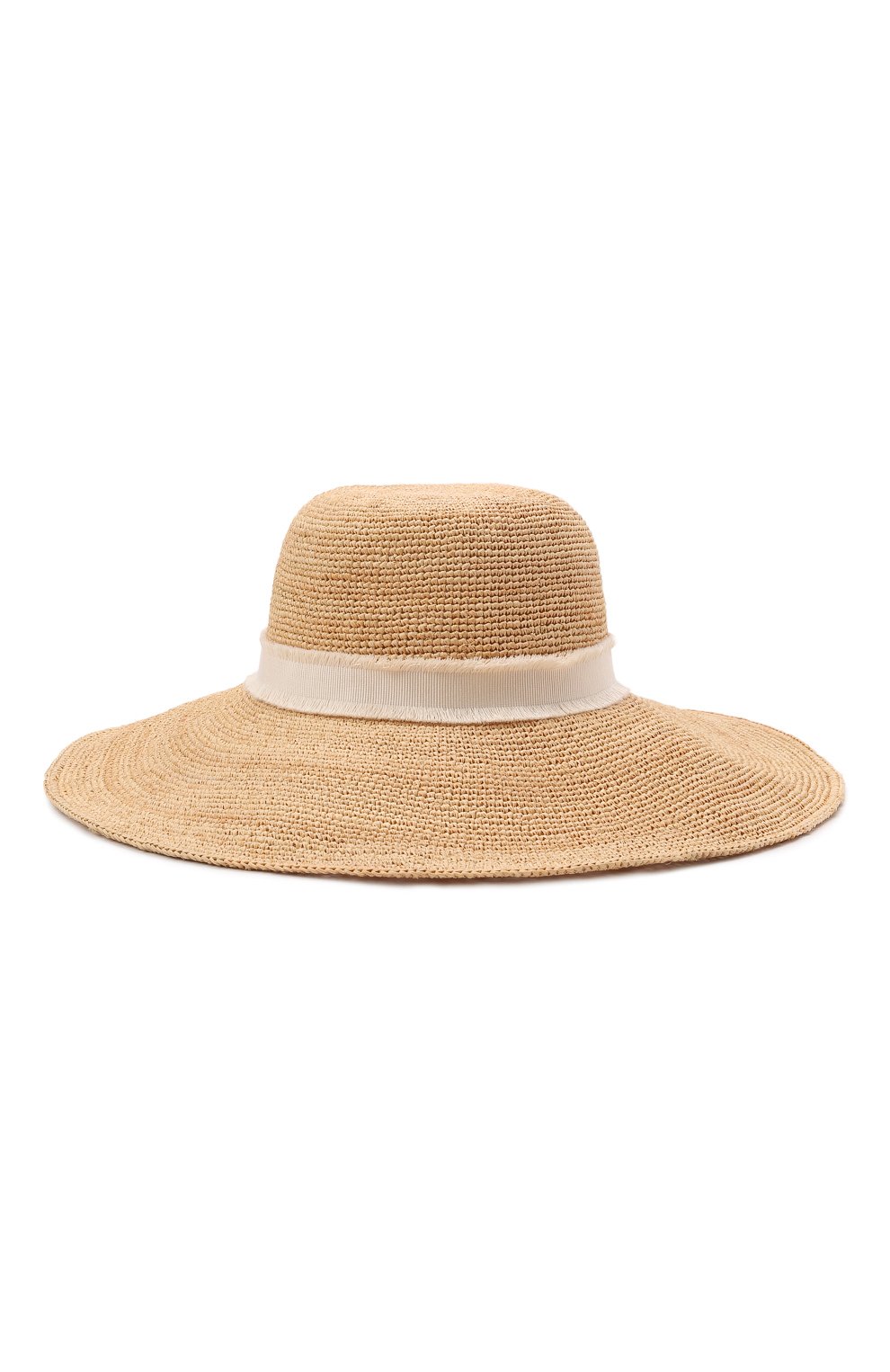 Женская соломенная шляпа с лентой HEIDI KLEIN бежевого цвета, арт. ACRW1257 | Фото 3 (Материал: Растительное волокно; Статус проверки: Проверено, Проверена категория)
