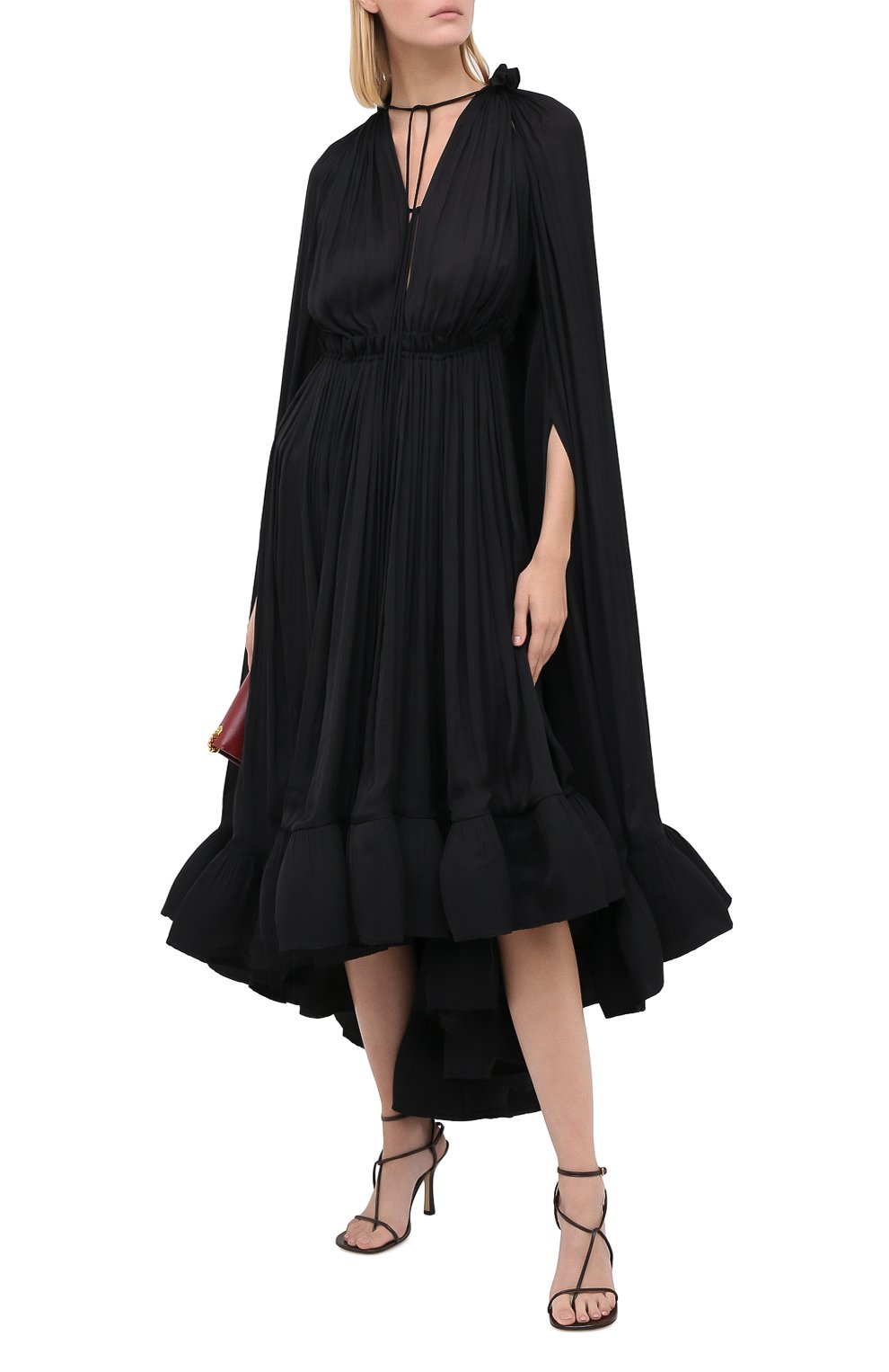 Женское черное платье LANVIN купить в интернет-магазине ЦУМ, арт. RW ...
