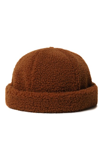 Женская шапка FETISH коричневого цвета, арт. kB23 | Фото 1 (Нос: Не проставлено; Материал сплава: Проставлено)