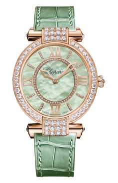 Женские часы imperiale automatic joaillerie CHOPARD бесцветного цвета, арт. 384242-5022 | Фото 1 (Механизм: Автомат; Материал корпуса: Розовое золото; Цвет циферблата: Другое)