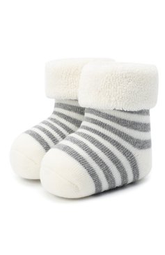 Детские хлопковые носки FALKE белого цвета, арт. 10040. | Фото 1 (Материал: Текстиль, Хлопок; Региональные ограничения белый список (Axapta Mercury): RU)