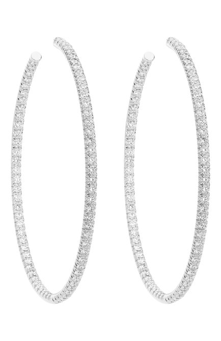 Женские серьги MERCURY бесцветного цвета, арт. ME25446/WG/HP2.45 | Фото 1 (Материал сплава: Белое золото; Драгоценные камни: Бриллианты)