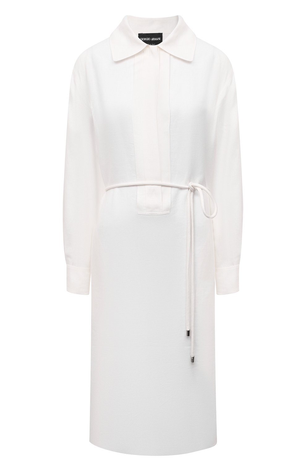 Льняное платье Giorgio Armani Белый 1WHVA08L/T02IL 5571211