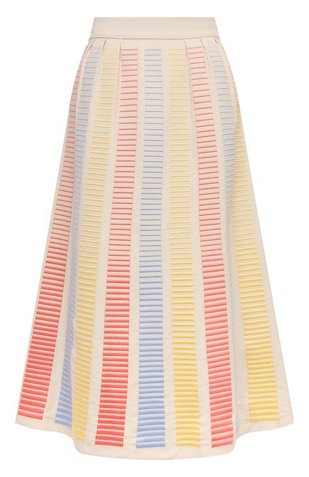 Женская юбка из хлопка и шелка LORO PIANA разноцветного цвета по цене 327000 руб., арт. FAL5875 | Фото 1
