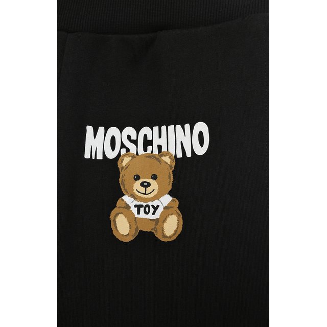 Хлопковые джоггеры Moschino HUP060/LCA32/10-14 Фото 3