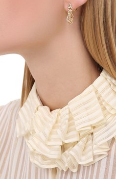 Женские серьги BOTTEGA VENETA золотого цвета, арт. 628571/VB0B6 | Фото 2 (Материал: Серебро; Региональные ограничения белый список (Axapta Mercury): RU)