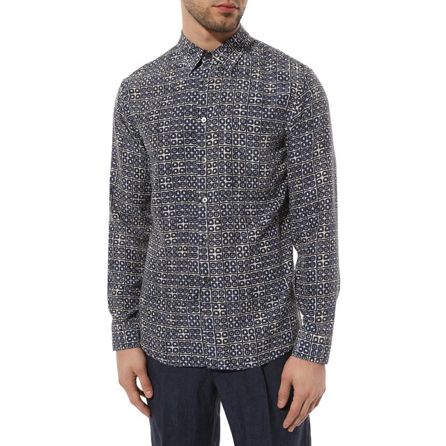 фото Шелковая рубашка corneliani