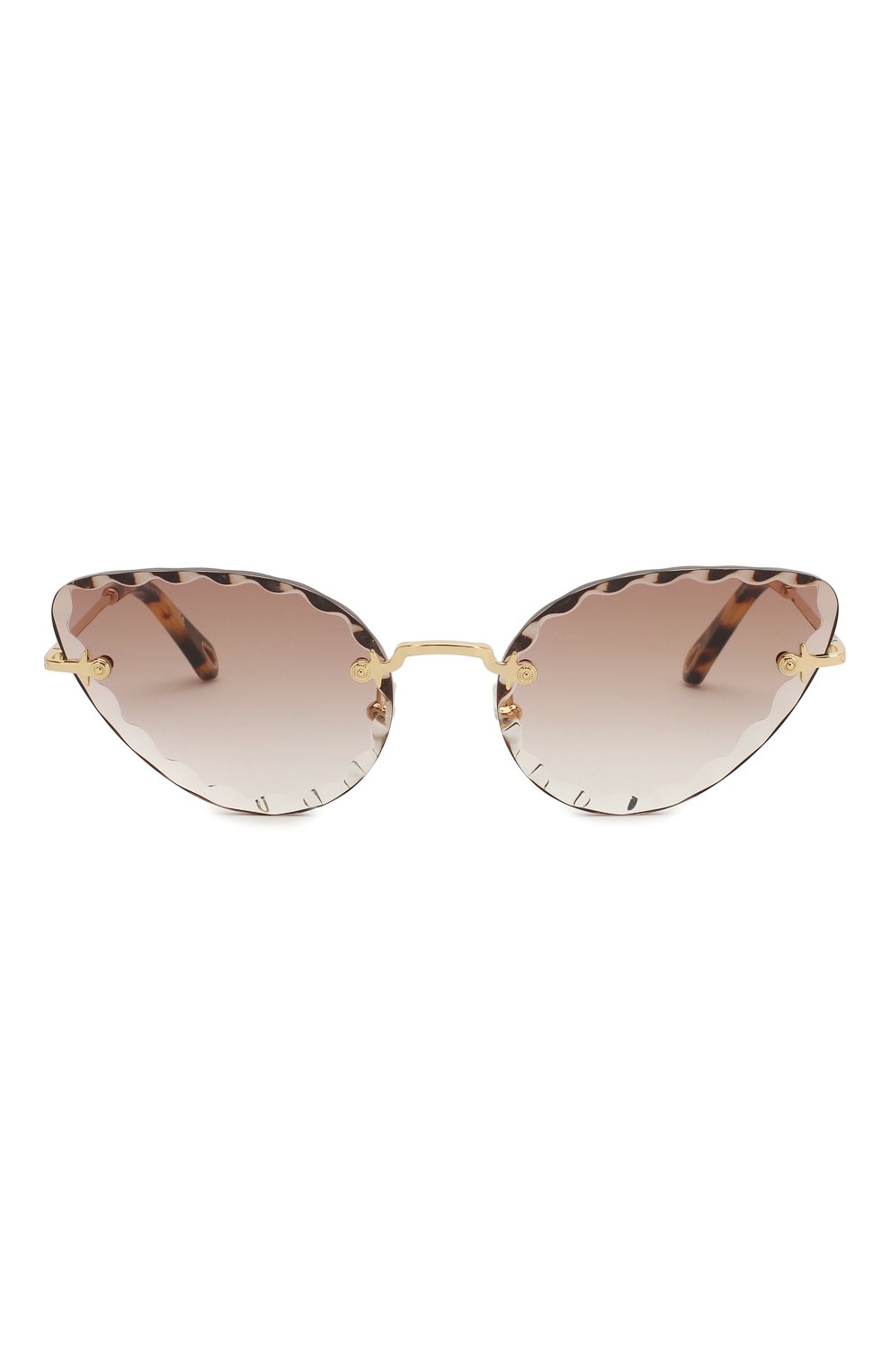 Женские солнцезащитные очки CHLOÉ коричневого цвета, арт. 157S-742 | Фото 3 (Региональные ограничения белый список (Axapta Mercury): RU; Тип очков: С/з)