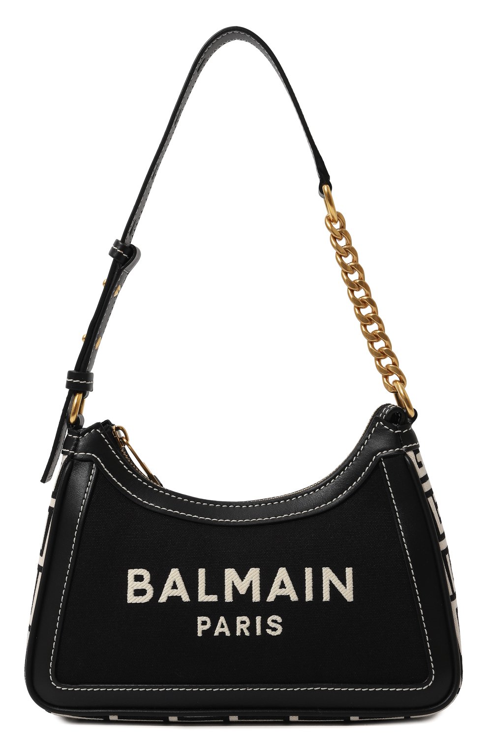 Женская черно-белая сумка b-army BALMAIN купить в интернет-магазине ЦУМ ...
